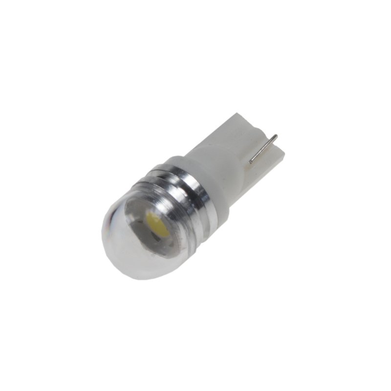 LED T10 bílá, 12V, 1LED/3SMD s čočkou (952004) 2 ks