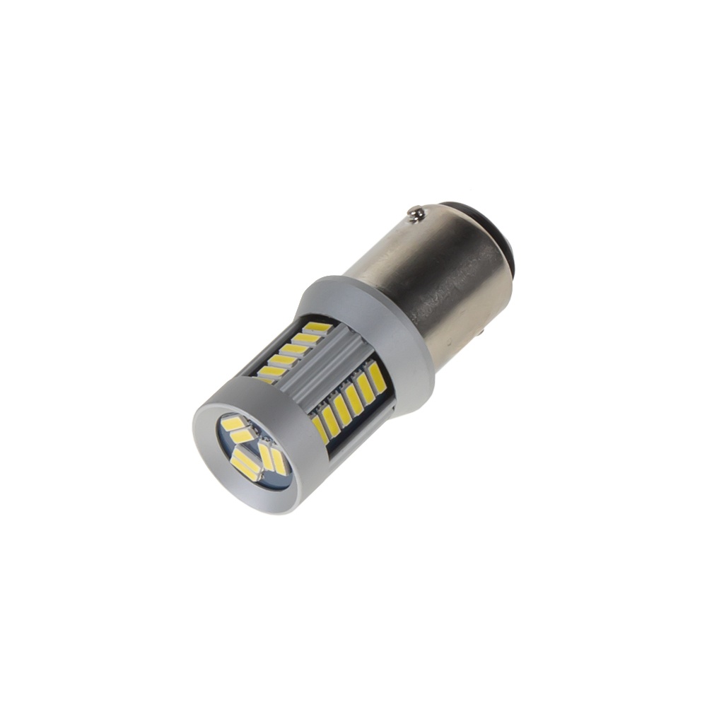 LED BA15d (jednovlákno) bílá, 12-24V, 30LED/4014SMD (95283) 2 ks