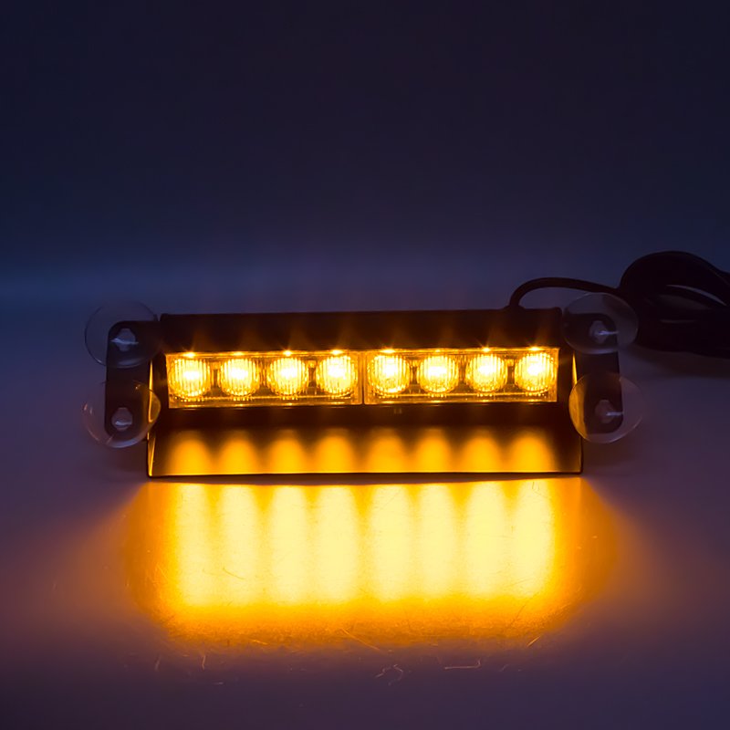 PREDATOR LED vnitřní, 8x3W, 12-24V, oranžový, 240mm (kf750-2)