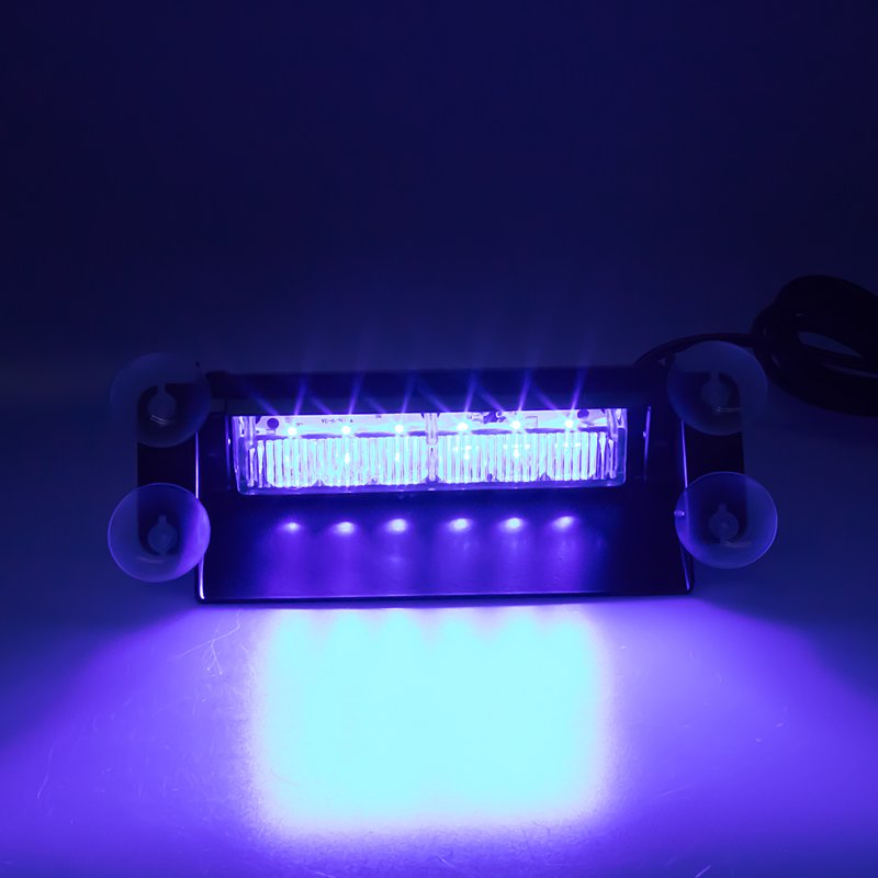 PREDATOR LED vnitřní, 6x3W, 12-24V, modrý, 210mm, ECE R10 (kf751blue)