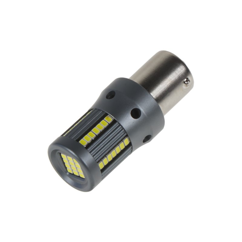 LED BA15s bílá, 12-24V, 66LED/2016SMD (951013) 2 ks