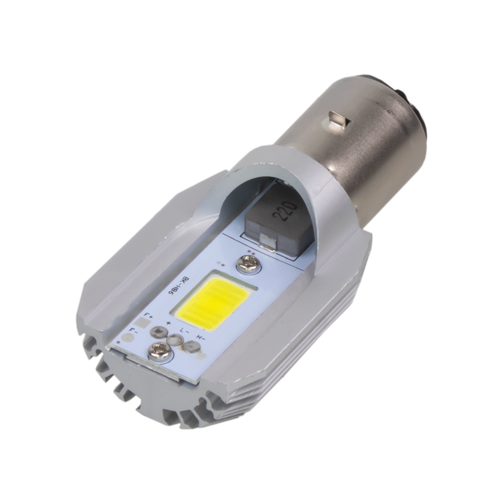 COB LED BA20 bílá, 8-36V, motocyklová (95HLH-BA20-COB2)