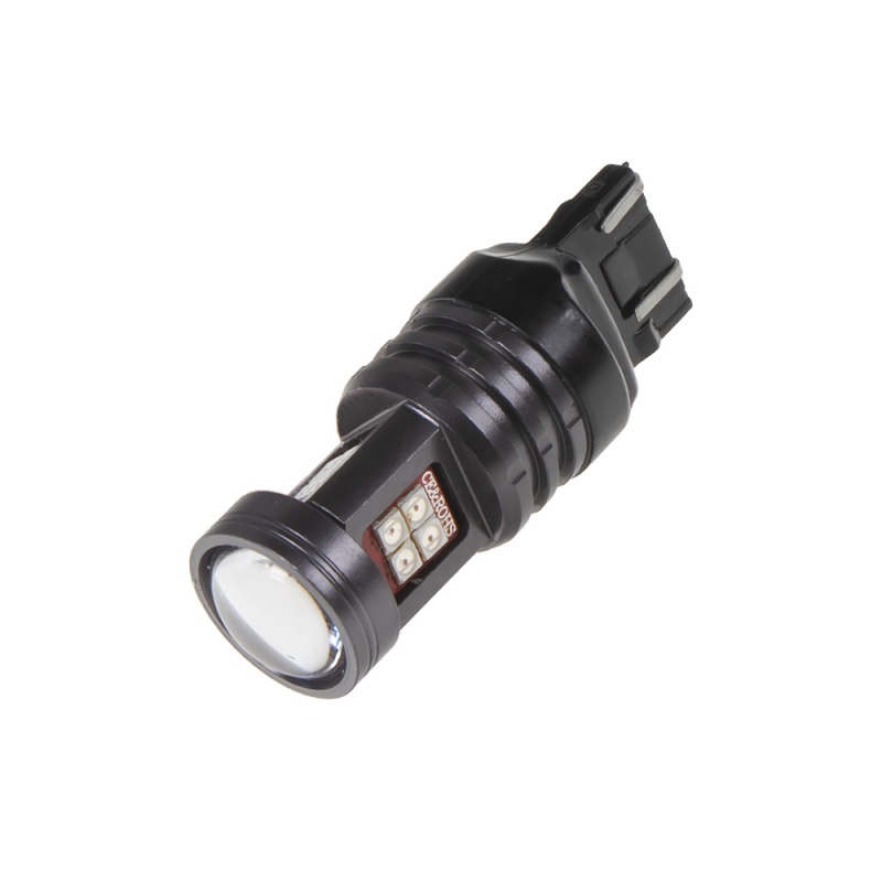 x LED T20 (7443) oranžová, 12-24V, 15LED/2835SMD (95247ora) 2 ks VÝPRODEJ