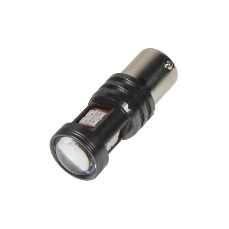 x LED BA15s červená, 12-24V, 15LED/2835SMD (95120red) 2 ks VÝPRODEJ