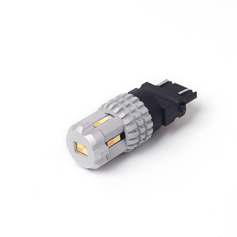 LED T20 (3157) bílá/oranžová, 12V, 12LED SMD (95AC011) 2 ks