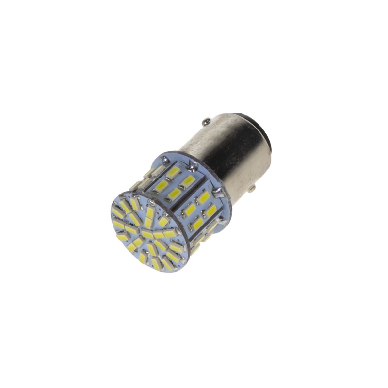 LED BAY15d bílá, dvouvlákno, 12V, 50LED/3014SMD (951405) 2 ks