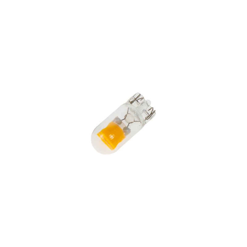 COB LED T10 oranžová, 12V, celosklo (95COB-T10-3ora) 2 ks