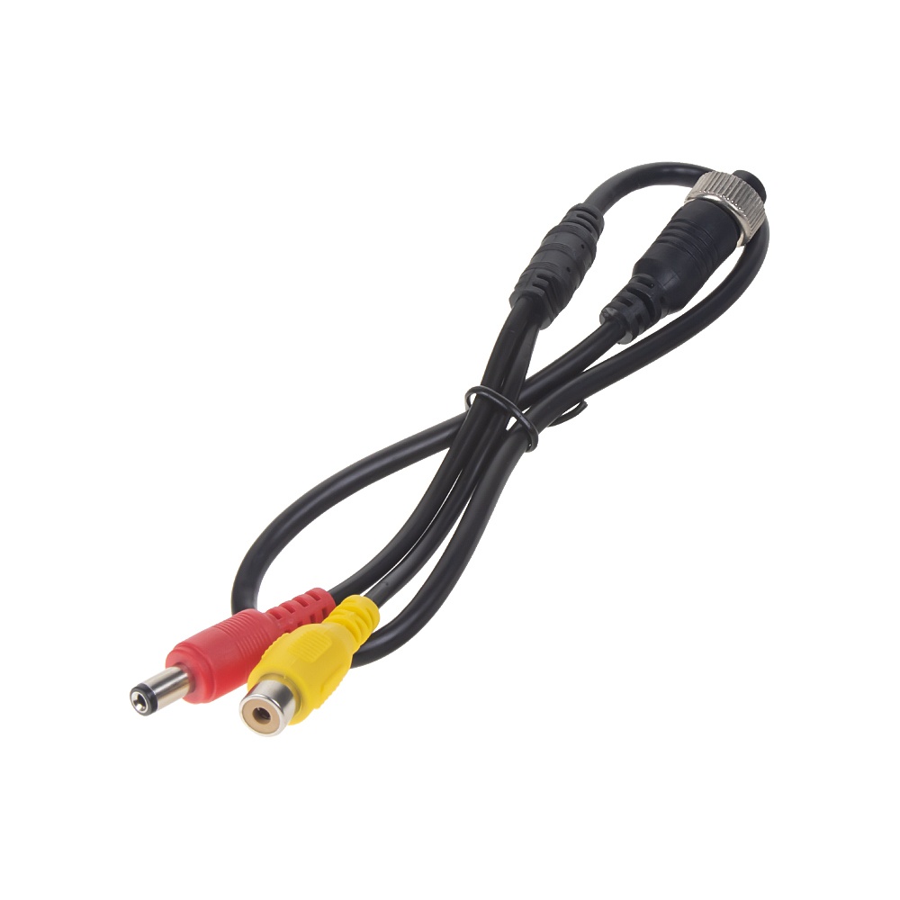 Kabel video 4pin samice / RCA samice + DC (SVkab4pin3)