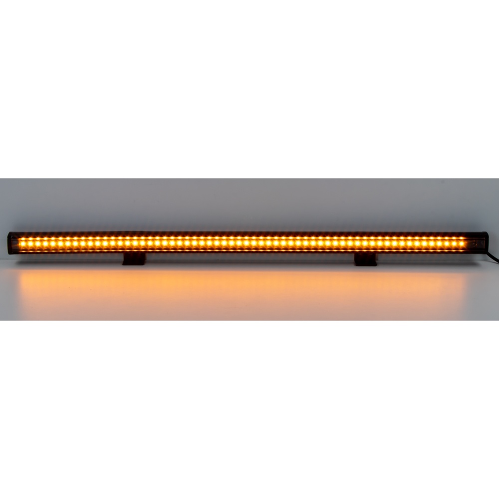 Gumové výstražné LED světlo vnější, oranžové, 12/24V, 540mm (kf016-54)