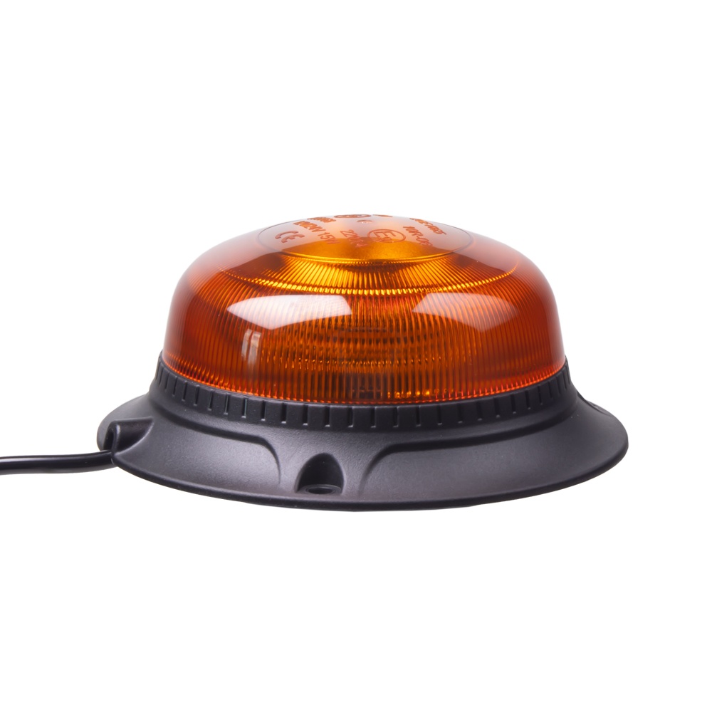 LED maják, 12-24V, 18xLED oranžový, magnet, ECE R65 (wl821)