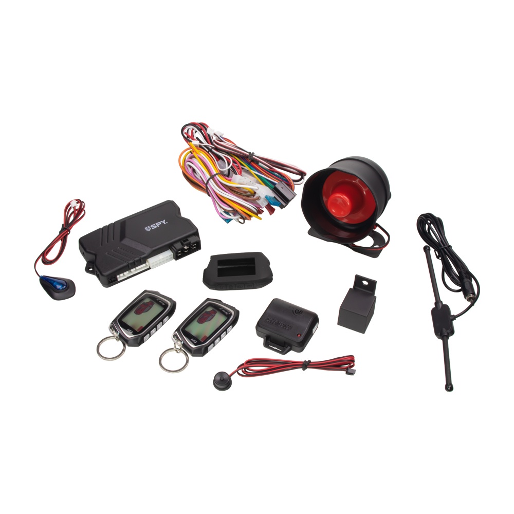 SPY 2-WAY CAR autoalarm, 2 x LCD ovladač (spy27)