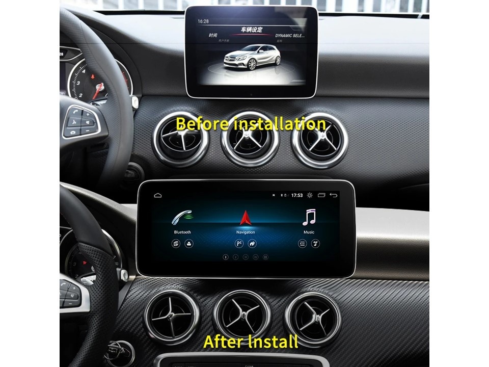 Multimediální monitor pro Mercedes s 10,25 LCD, Android 11.0, WI-FI, GPS, Carplay, Bluetooth, USB (80817A5.0)