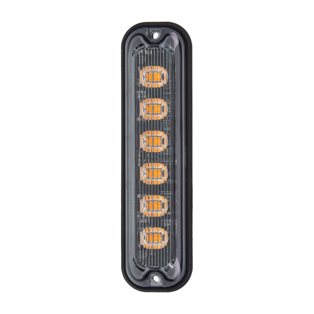 PREDATOR 6x4W LED vertikální, 12-24V, oranžový, ECE R65 (br006AV)