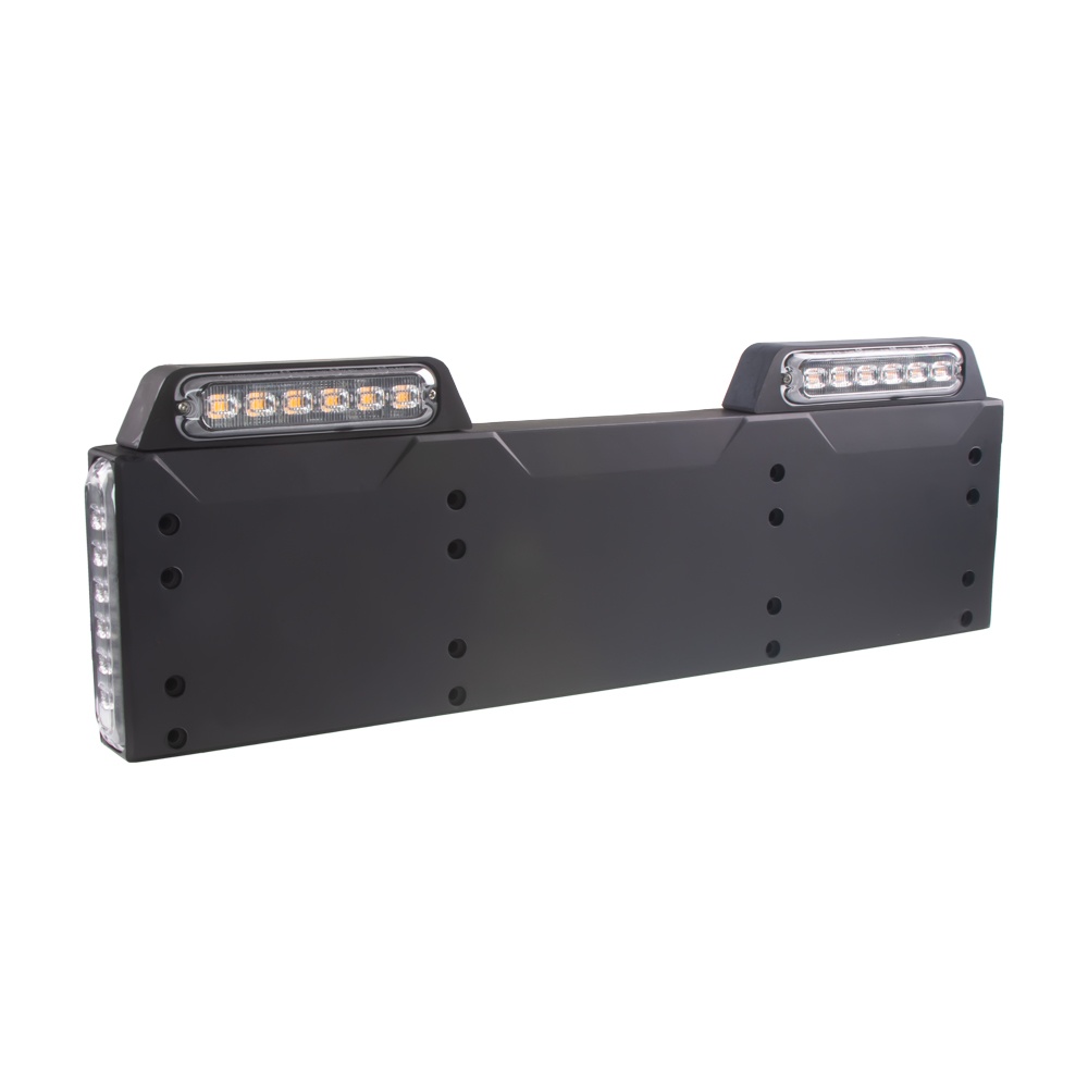 4x PREDATOR 6x4W LED pod SPZ, 12-24V, oranžový, ECE R65 (brRZ01A)