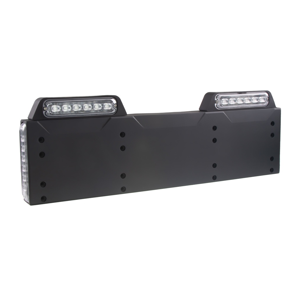 4x PREDATOR 6x4W LED pod SPZ, 12-24V, modrý, ECE R65 (brRZ02B)