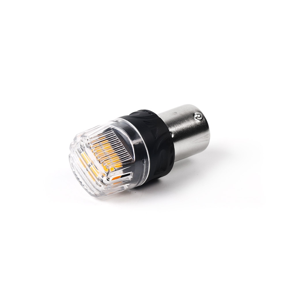 LED BA15S oranžová, 12V, 16LED 2835SMD (95BR-BA15S-01o) 2 ks