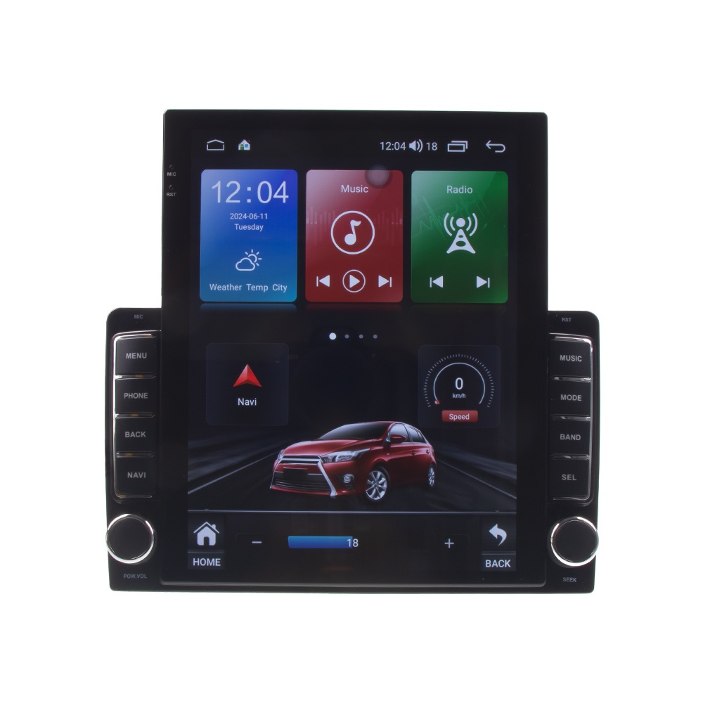 CARCLEVER Autorádio s 9,7 LCD, Android, WI-FI, GPS, CarPlay, Bluetooth, 4G, 2x USB (80828A4) NOVINKA