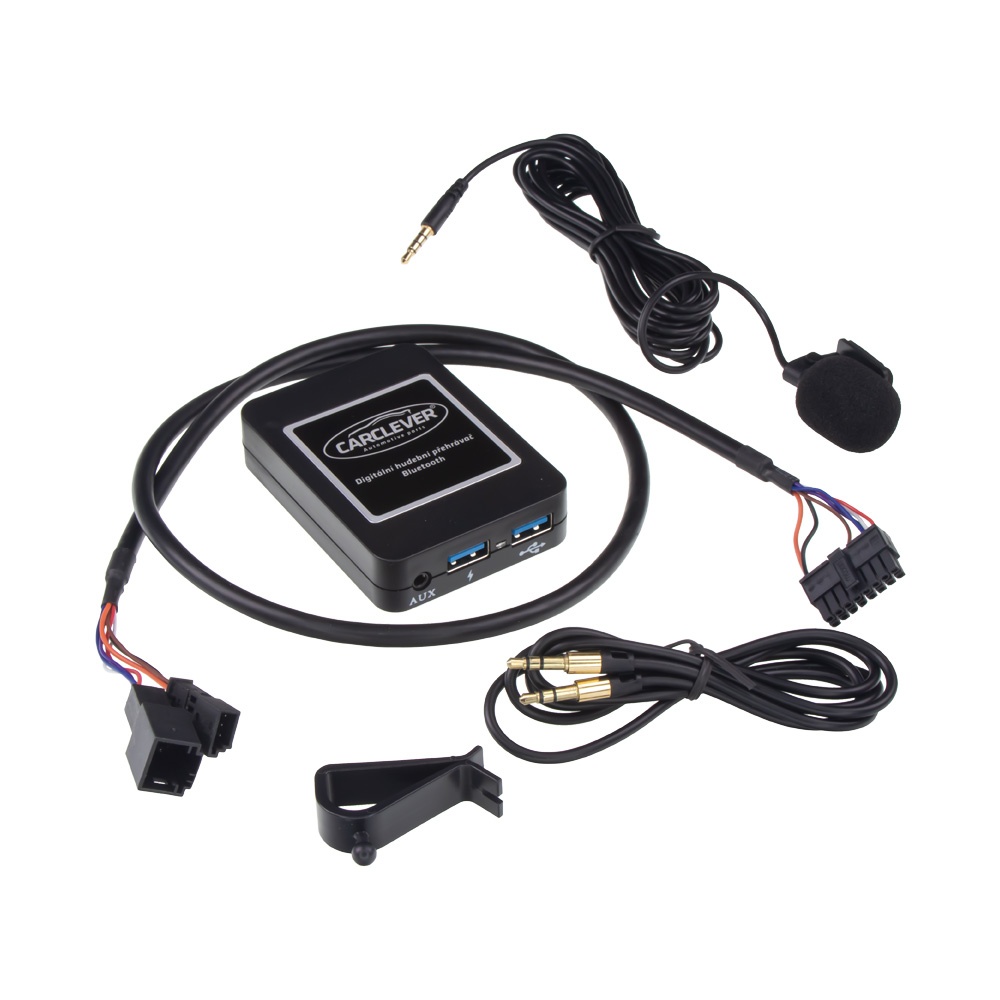 CARCLEVER Hudební přehrávač USB/AUX/Bluetooth BMW CD měnič (555BM008)