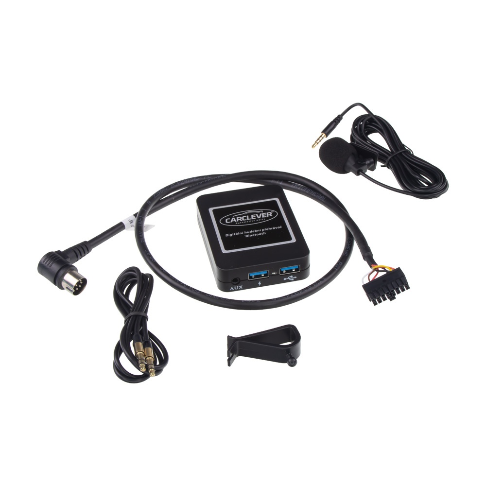 CARCLEVER Hudební přehrávač USB/AUX/Bluetooth Chrysler, Jeep, Dodge (555CH002)