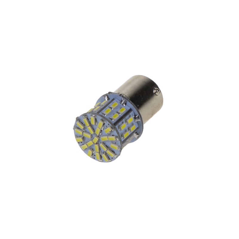 LED BA15s bílá, 12V, 50LED/3014SMD (95104) 2 ks