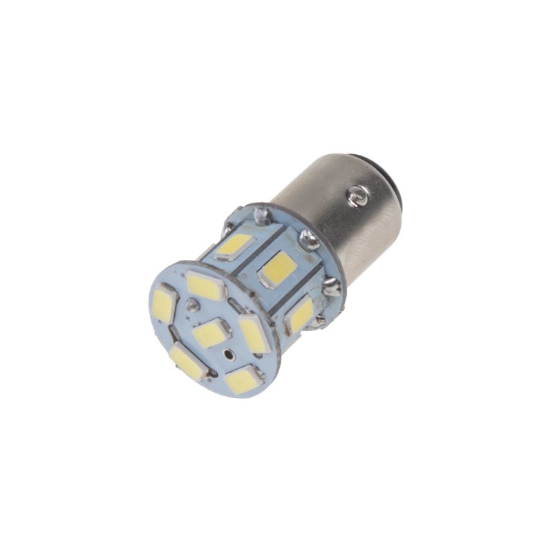 LED BAY15d (dvouvlákno) bílá, 24V, 13LED/5730SMD (95149/24v) 2 ks